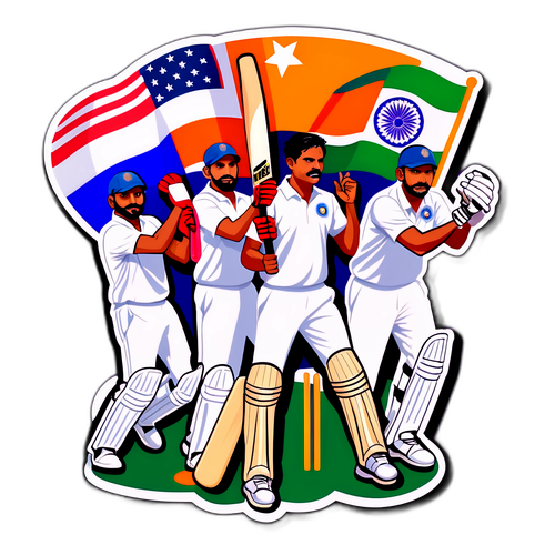 Rekaan Inspirasi Pemain Kriket India Melawan Amerika Syarikat