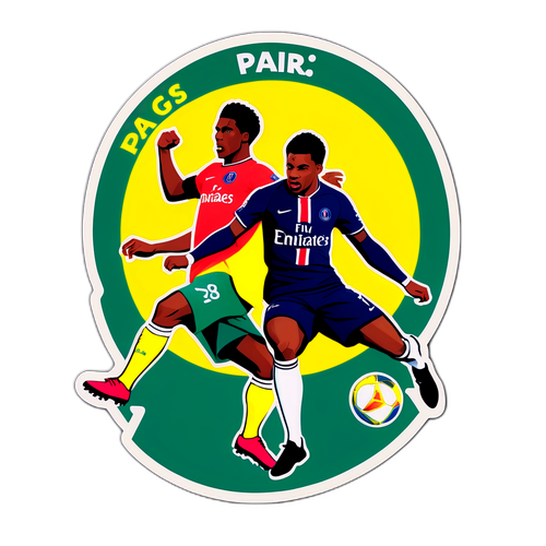 낭트 대 PSG 경기 스티커