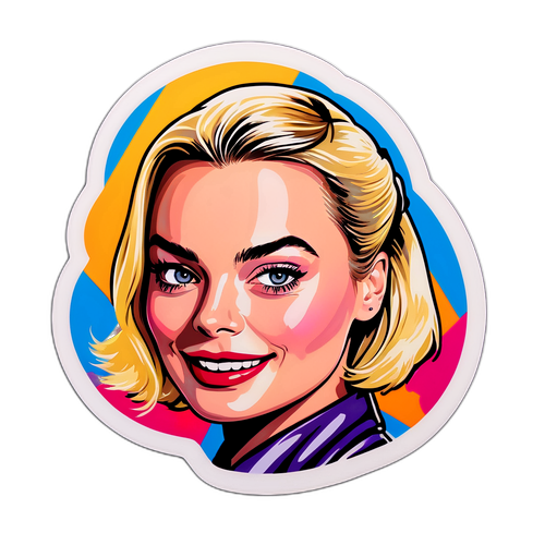 Crea una vivace etichetta di Margot Robbie