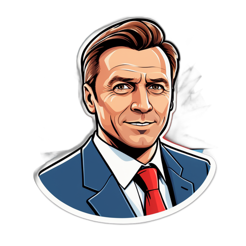 Marcin Romanowski w stylu komiksowym