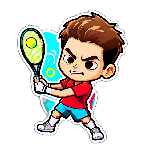 Decal động lực Jannik Sinner chơi tennis