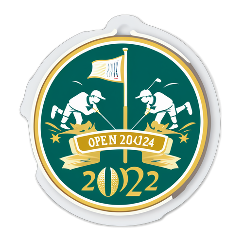 Golfens Historie i Et Klistermærke! Opdag Den Vintage Ånd Fra The Open 2024!