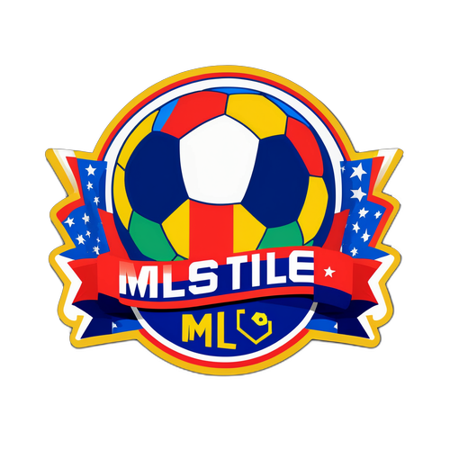  Diseño de una pelota de fútbol con la bandera de la MLS 