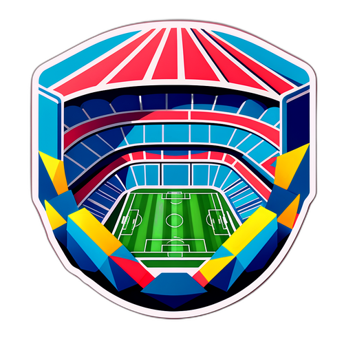 Pola Geometri Stadium dan Bola Sepak