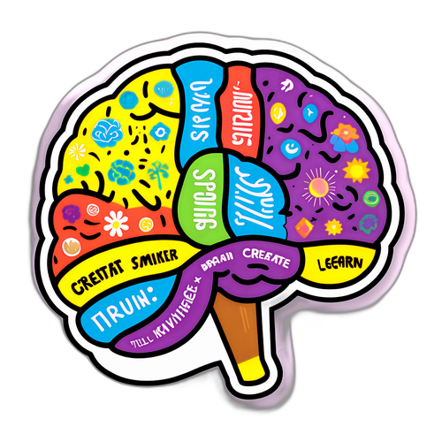 传播知识的脑 sticker