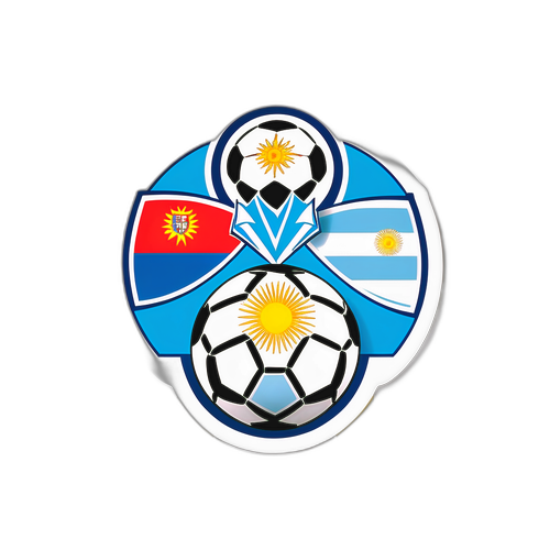 Uruguay vs Argentina Soccer Match Sticker