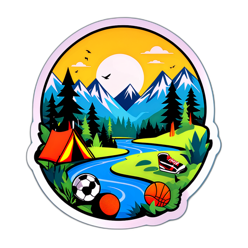 Abenteuer Sticker mit Woltemade in der Natur