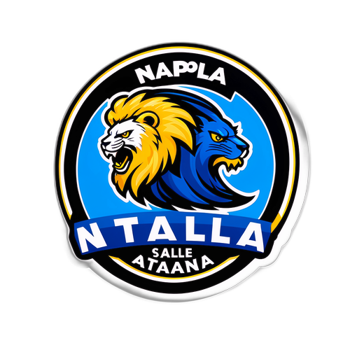 Sport Aufkleber für das Fußballspiel 'Napoli – Atalanta'