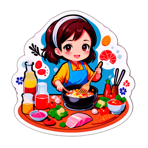 なつこの料理シーン