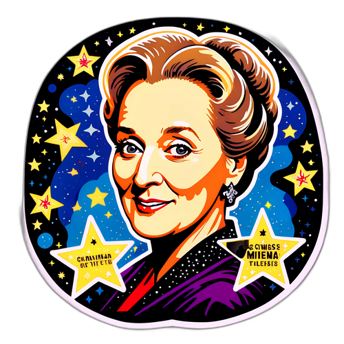 En eventyrlig Meryl Streep klistermærke