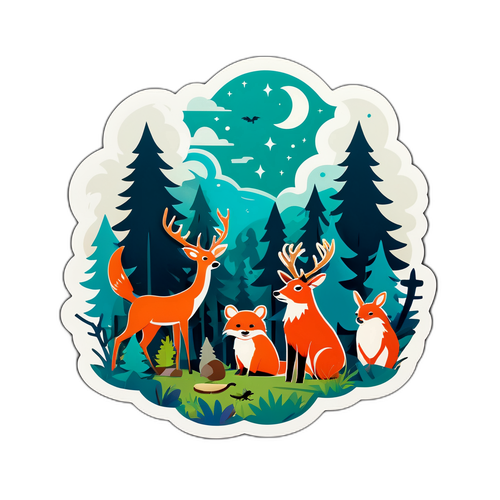 Äventyrssticker för Vargjakt