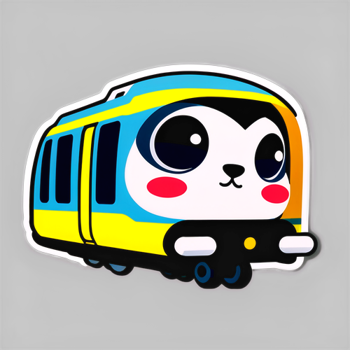 大阪モノレールのかわいいキャラクターステッカー