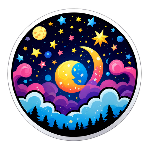 Mesés éjszakai égbolt