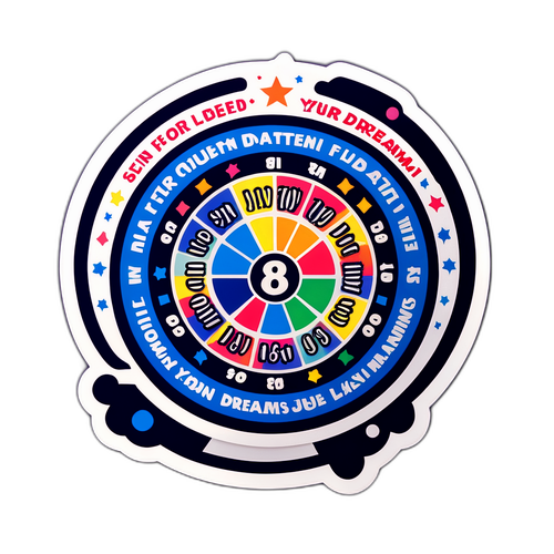 Slotwiel met Nationale Loterij logo