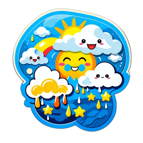 מדבקת מזג האוויר מחר