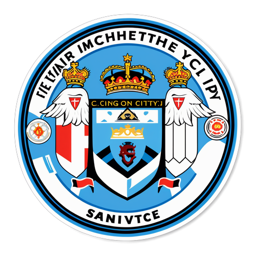 Sticker ilustrado de Manchester City y Feyenoord