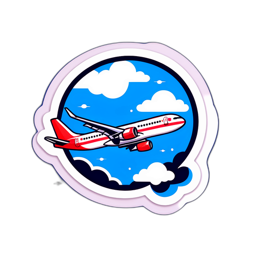 Stiker Bertema Penerbangan