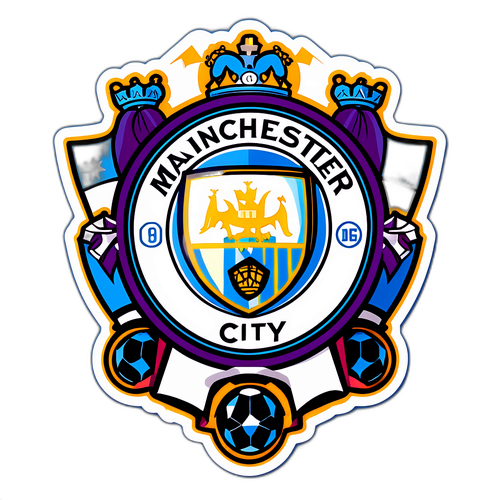 Sticker ya Nembo ya Manchester City