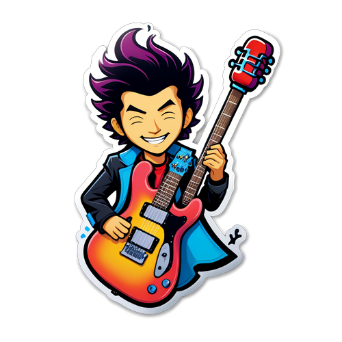 Sticker Bergaya Jeffrey Kung