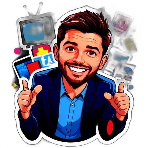 Un dessin animé de Christophe Beaugrand avec un grand sourire