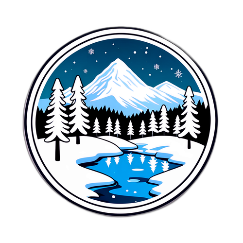 Vinterlandskap i Åsheimdalen Arna