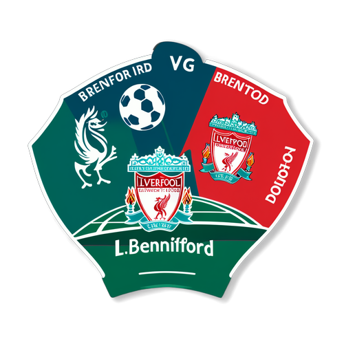 Stiker Pertandingan Brentford vs Liverpool