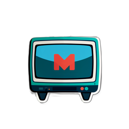 Autocollant Télévision M6