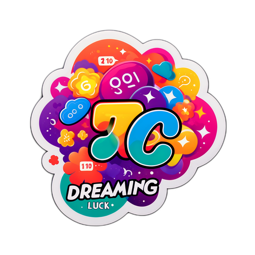 Adesivo Divertido com Logo do Lotofácil