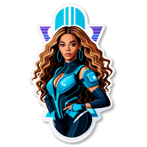 Adesivo Futurista da Beyoncé