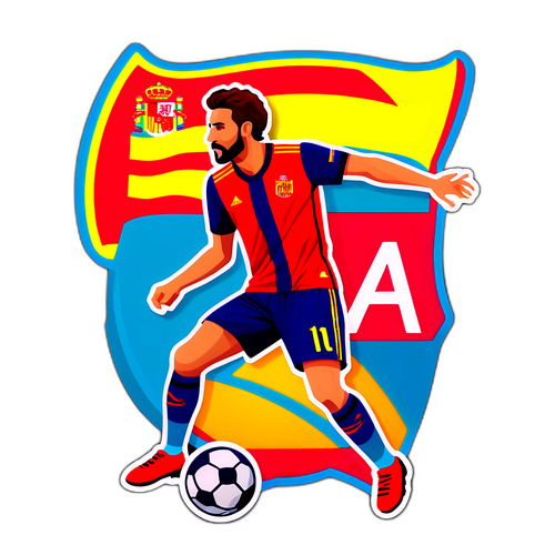 Samolepka inspirovaná La Ligou