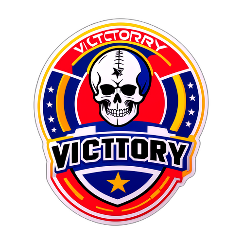 Biểu tượng thể thao với slogan 'Chiến thắng'