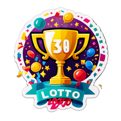 Disenyong Pagsasaya ng Trophy para sa Lotto