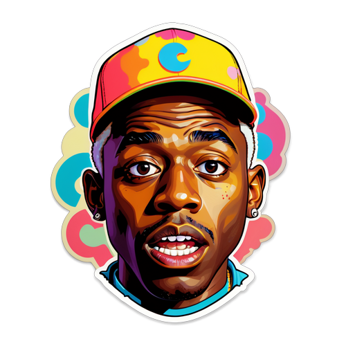 Farverig Kreativitet: Et Klistermærke Inspireret af Tyler, the Creator