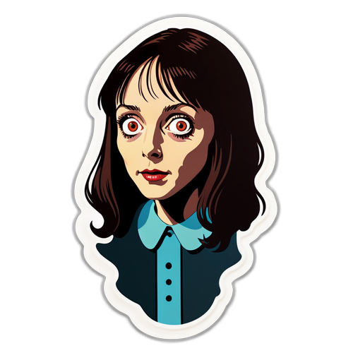 Unleash the Fear! Discover the Ghostly Shelley Duvall Sticker That Haunts Your Dreams!