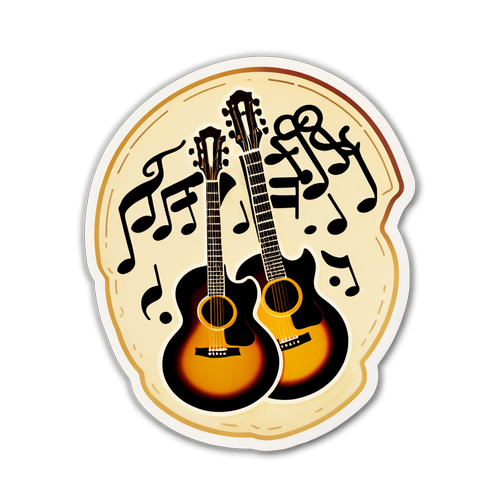 Vintage Muziekmagie: Teskey Brothers Sticker