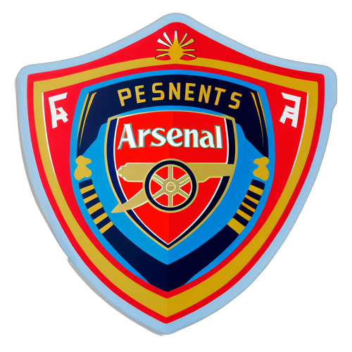 Stiker Arsenal yang Berwarna-warni