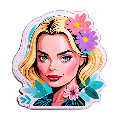 Samolepka s Margot Robbie