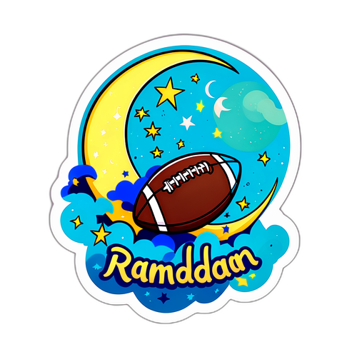 Rekaan Mewah Bulan Sabit dan Bola Sepak untuk Ramadan