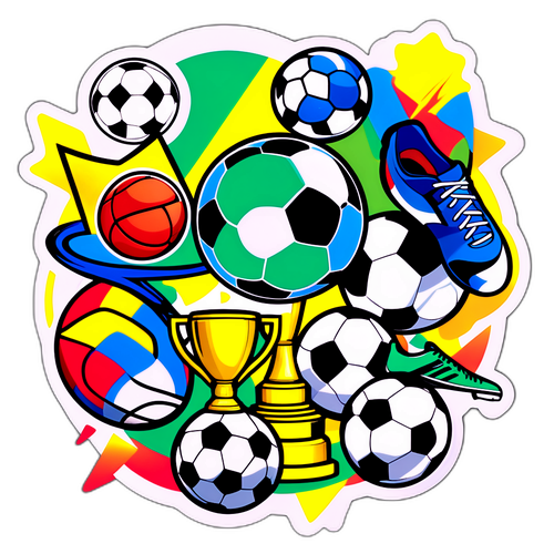 Fargerik sticker med U20 VM-tema