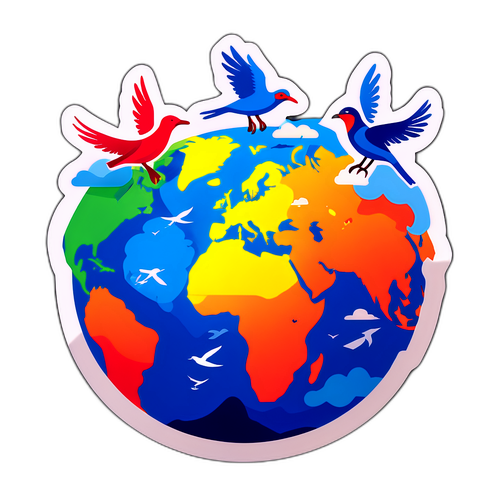 展现伟大国家责任的贴纸