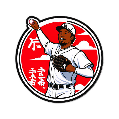 職棒投手熱情貼紙