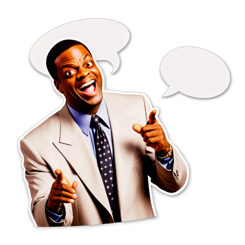 Chris Tucker faisant une blague