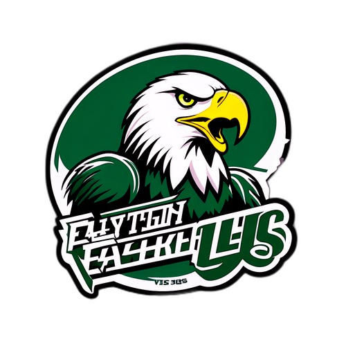 Eastern Michigan Basketball Eagle Sticker