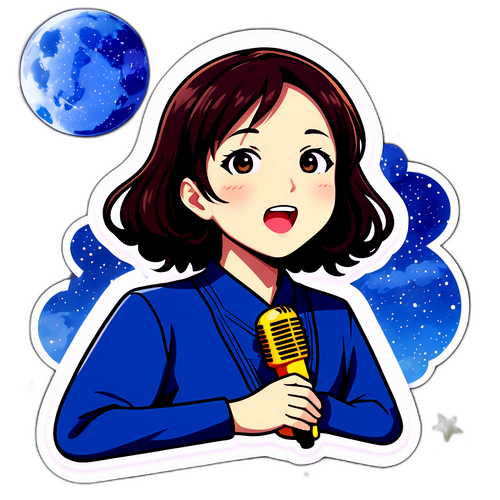 榎本香苗唱歌的貼紙
