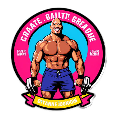 Motivační nálepka s fitness tématem