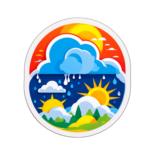 天氣文化貼紙