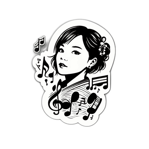 音樂貼紙設計