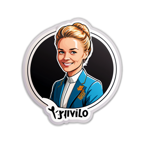 Informativ klistremerke for Ingvild Kjerkol
