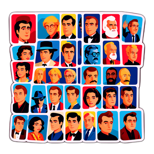 Film Strip Design Featuring David Corenswet's Notable Roles