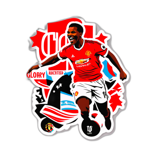 Huy hiệu cầu thủ Manchester United ăn mừng